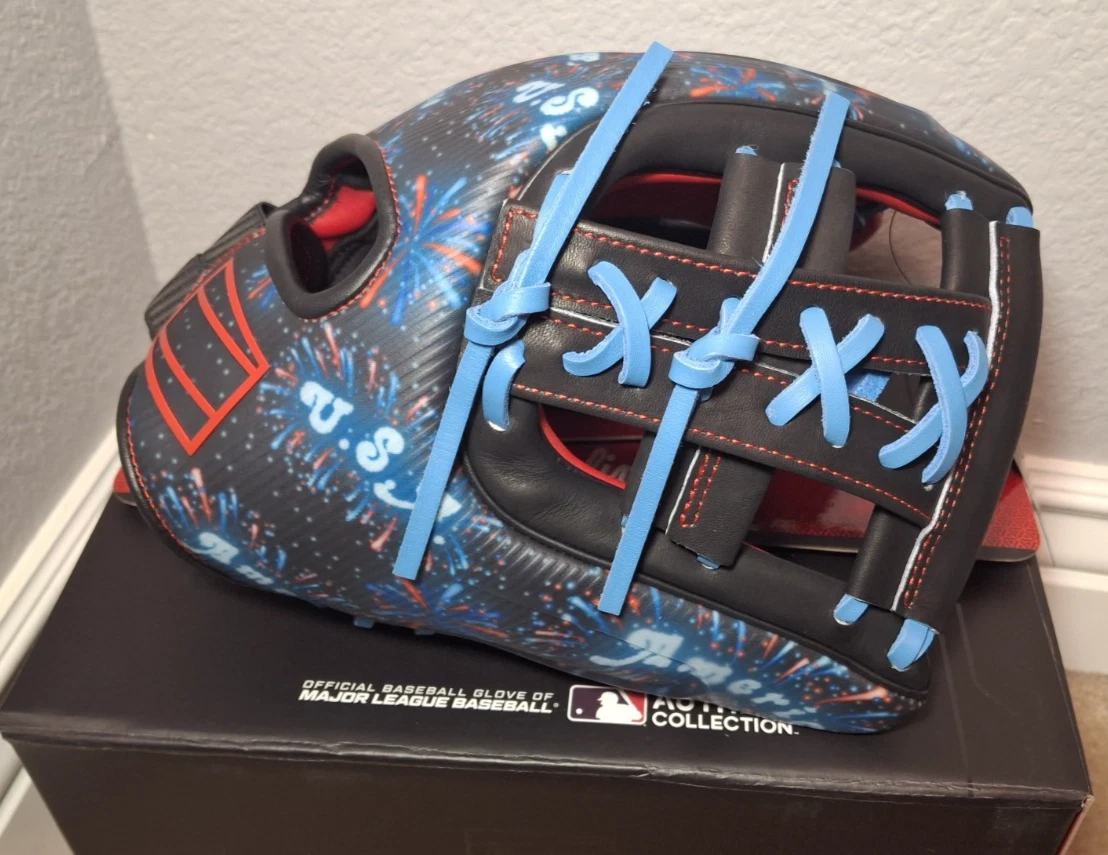RAWLINGS REV1X 11.75" 4TH OF JULY USA INFIELD BASEBALL GLOVE, REV205-32S, RHT
