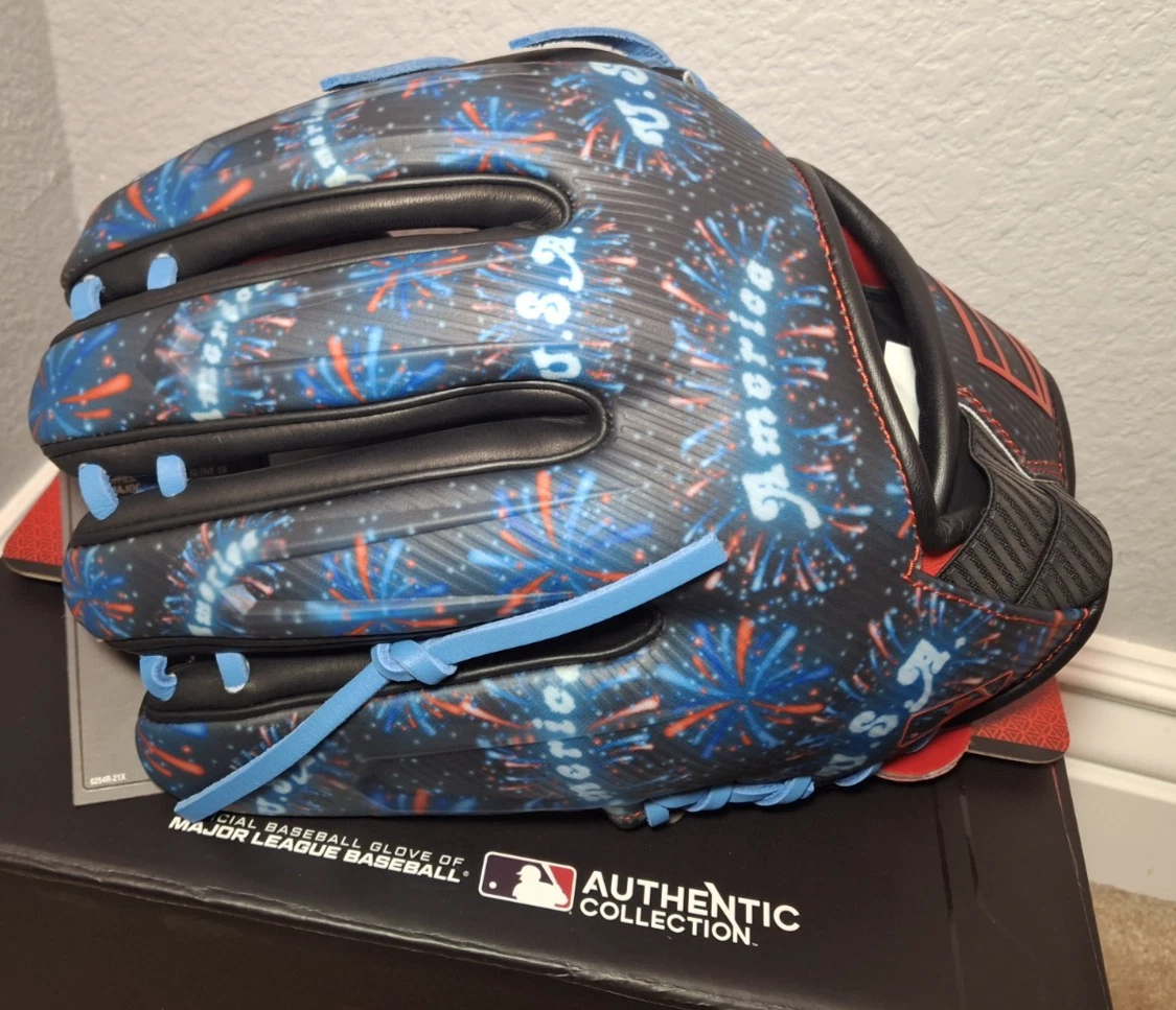 RAWLINGS REV1X 11.75" 4TH OF JULY USA INFIELD BASEBALL GLOVE, REV205-32S, RHT - Image 2