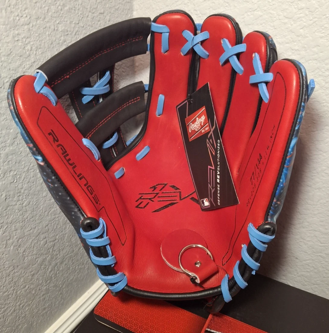 RAWLINGS REV1X 11.75" 4TH OF JULY USA INFIELD BASEBALL GLOVE, REV205-32S, RHT - Image 4